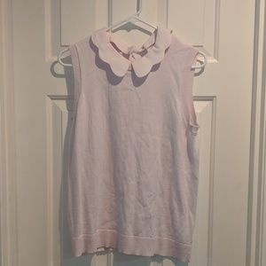 Banana republic light pink sweater tank top medium
